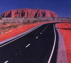 Road into Ayers Rock, Northern Territory